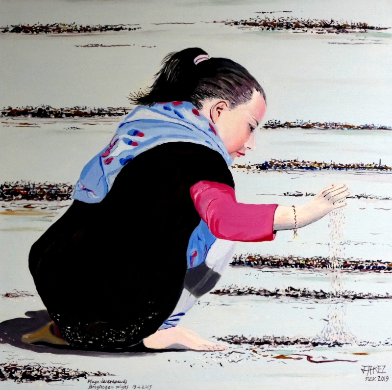 Faustine à Brignogan-Plages le 13 avril 2015